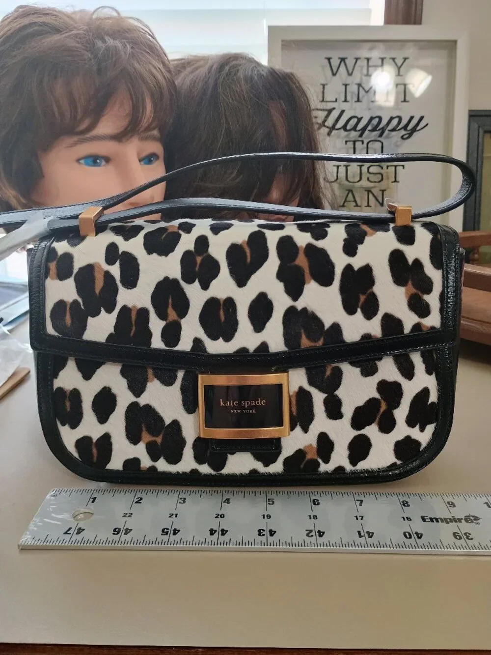 Kate Spade KATY Leopard Haircalf Shoulder/Crossbody